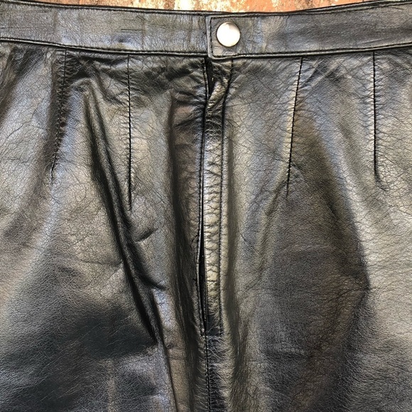 SPLIT End LTD Leather Pencil Skirt - Picture 7 of 7